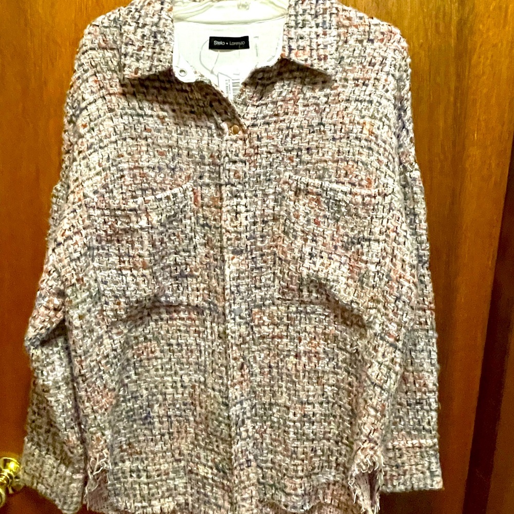 Shey-jacket. Gorgeous colors. Size small but over sized